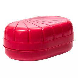 Мыльница дорожная пластмассовая "Ракушка" 11,5х7,5х4,5см, цвета микс (Россия)