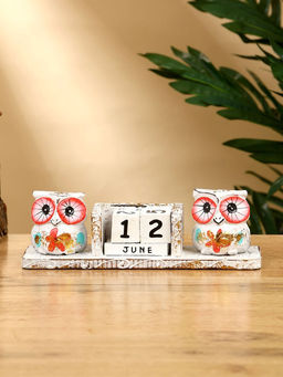 Календарь настольный Совушки, 1966 см, дерево, белый - Simaland фото 2