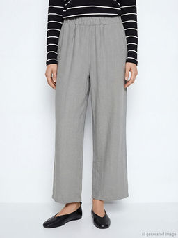 Beli Lastikli Dokulu Saten Kad?n Pantolon