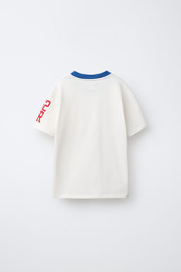 CAMISETA VARSITY TEXTO / Blanco roto - Zara фото 2