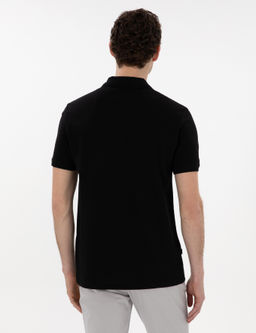 Siyah Regular Fit %100 Pamuk Polo Yaka Basic Ti__rt - Pierre cardin фото 5