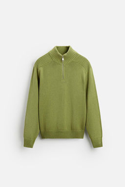 HIGH NECK QUARTER-ZIP SWEATER - Zara фото 15