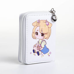 Кошелёк детский на молнии Выбражулька «Маленькая девочка» , белый