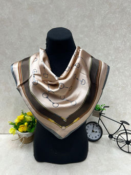 Легкий платок с принтом, мультицвет