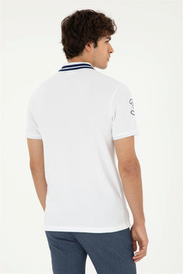 Мужская белая базовая футболка - U.s. polo assn фото 5