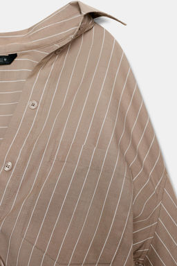 OVERSIZE POPLIN SHIRT - Zara фото 8