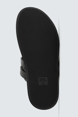 SANDALIA TIRAS DETALLE HEBILLAS / Negro - Zara фото 7