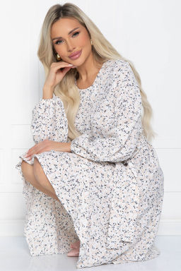 Платье Трепетная нежность (бело-бежевое) П12456-8