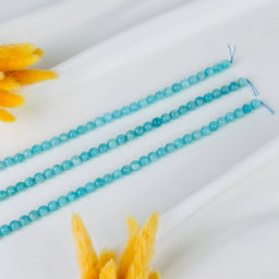 Бусины для украшений из Амазонита (52 бусины) 39 см