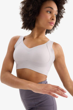 DeFactoFit V Yaka Ag?r Kumas Sporcu Bra  фото 2