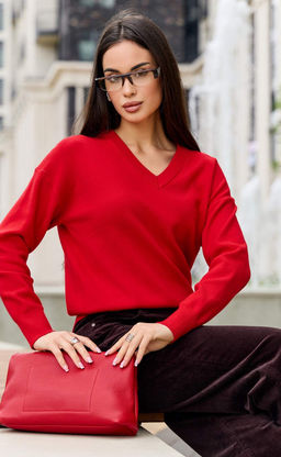 Джемпер F522-1503 red - Fine joyce фото 7