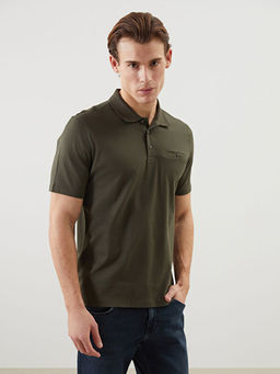 Polo Yaka Merserize G?r?n?ml? Erkek Ti??rt