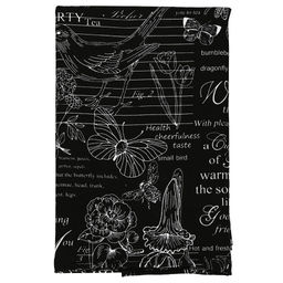 Скатерть 200х145см Версаль черный, длина стола до 160см, на 6-8 персон, хлопок Комфорт 171г/м2, упаковка классическая, пакет ПВХ 28х41см, Домашняя мода (Россия)  фото 3