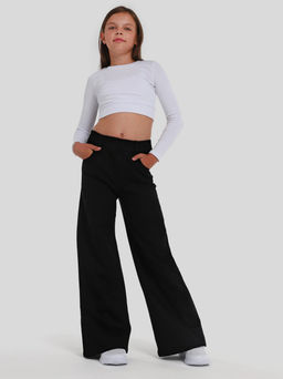 Джинсы-палаццо утеплённые для девочек - Синий мир фото 7