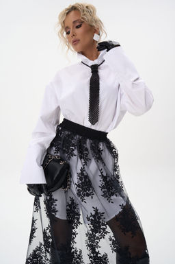 Кружевная юбка Пэрис (чёрный) - Эльза фото 5