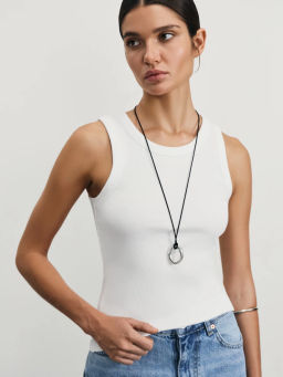 Базовая майка в рубчик / Zarina