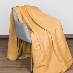 4644 Плед 220*240 цв. желтый рис