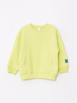 Bisiklet Yaka Uzun Kollu Basic Erkek Bebek Sweatshirt