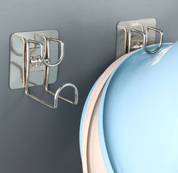 Крючок для ванной с двойной фиксацией, 1 шт.