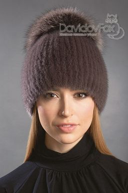 Шапка Лыжница норка аврора
