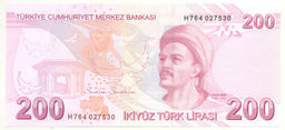 Банкнота 200 лир 2009(2024) года Турция