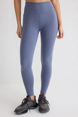 Indigo Soft F?rcal? Kumas Reflektor Bask? Detayl? Tam Boy Orme Spor Tayt THMAW25TY00020