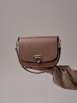 Сумка кожаная Azaro 30741 коричневый какао