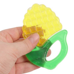 Прорезыватель охлаждающий с водой «Кукуруза», жёлтый, Крошка Я