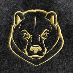 Шапка для бани серая с вышивкой Медведь - Добропаровъ фото 2