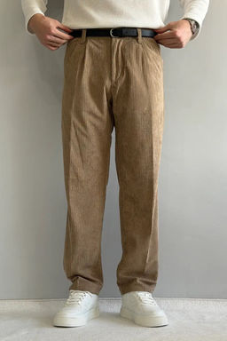 Kahverengi Erkek Baggy Fit Kadife Pantolon TMNAW26PL00022 - Trendyolmilla фото 30