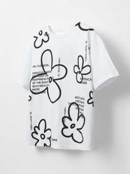 КБ 302923/белый(цветы) фуфайка (футболка) дет - Cubby фото 2