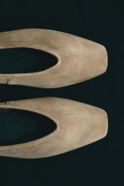 Leather ballet flats - H&m фото 3