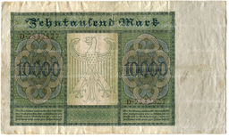 Банкнота 10000 марок 1922 года Германия