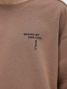 Комплект для мальчиков (джемпер, брюки) в бежевом цвете с печатью - Mark formelle фото 6