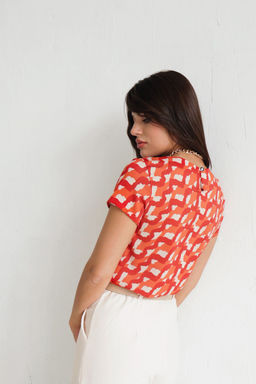 Блуза с коротким рукавом - Martichelli фото 16