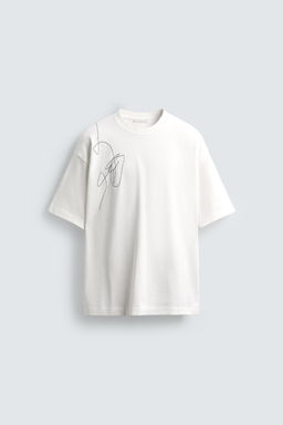 EMBROIDERED PHOTOGRAPHIC PRINT T-SHIRT