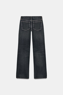 JEANS TRF WIDE LEG TIRO BAJO / Azul noche - Zara фото 8