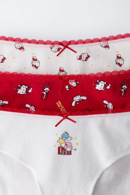 AGES 6-14 / THREE-PACK OF HELLO KITTY  SANRIO BRIEFS - Zara фото 2