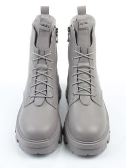 04-M3-2171 GRAY Ботинки зимние женские (натуральная кожа, натуральный мех)