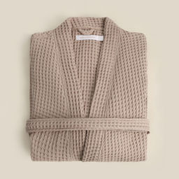 Халат вафельный мужской SL HOME: Boho «Саббиа», размер S, хлопок 100%, коричневый