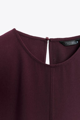 SHORT SLEEVE BELTED TOP - Zara фото 9