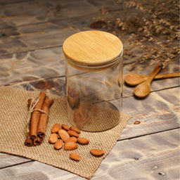 Банка стеклянная для сыпучих продуктов Magistro «Эко», 550 мл, 8,5×12,5 см