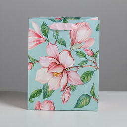 Цена за 2 шт. Пакет подарочный ламинированный, упаковка, Магнолия, MS 18?23?10 см