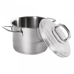 Кастрюля из нержавеющей стали Safia 1,8л, д16см, h16,5см, дно д15см, s0,8мм, металлическая крышка, плоское, утолщенное дно, ТРС (теплораспределительный слой), нержавейка AISI 304 (18/10) (Россия) Подходит для всех видов плит, включая индукционную. - Домашняя мода фото 2