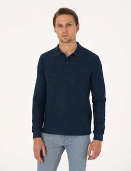 Lacivert Slim Fit Sweatshirt