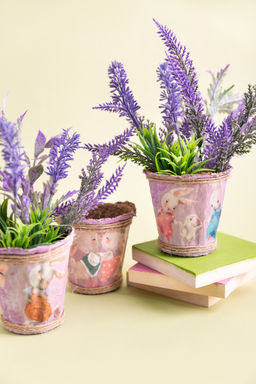 Искусственное растение Blumentag ATJ-10 Растение искусственное Лаванда 33 см 5 х 1 шт. 01 лавандовый  фото 6