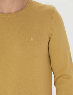 Ye_il Slim Fit Bisiklet Yaka Basic Triko Kazak - Pierre cardin фото 7
