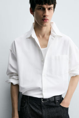 OVERSIZE FIT OXFORD SHIRT - Zara фото 5