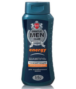 IRIS "Gentlemen club" Шампунь для мужчин "ENERGY тонизирующий" д/ослаблен.волос (400мл).12