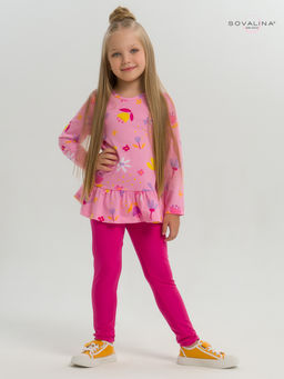 Костюм Алиса цветы барби-фуксия - Sovalina фото 2